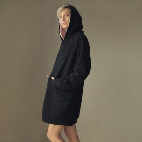 Dwustronna pluszowa cieplutka Kangurka Oversize Dwustronna pluszowa cieplutka Kangurka Oversize