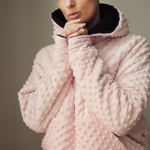 Dwustronna pluszowa cieplutka Kangurka Oversize Dwustronna pluszowa cieplutka Kangurka Oversize