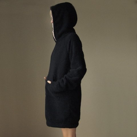 Dwustronna pluszowa cieplutka Kangurka Oversize Dwustronna pluszowa cieplutka Kangurka Oversize