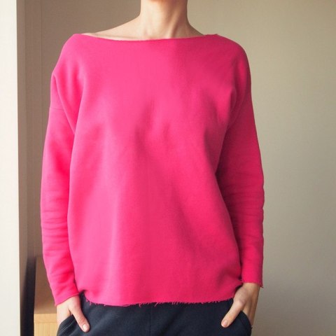 Fuksja bluza cięta Fuksja bluza cięta