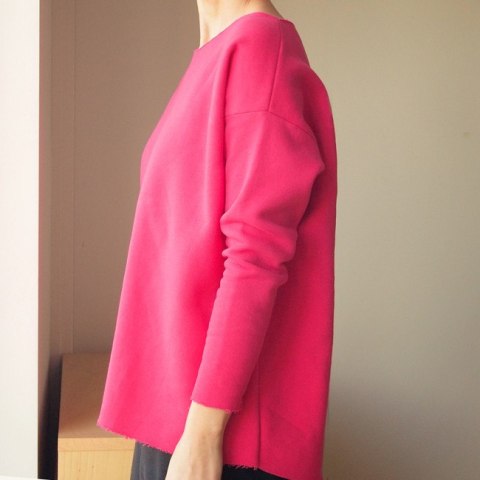 Fuksja bluza cięta Fuksja bluza cięta