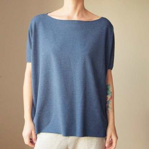 Kimono krótkie lekka bluza cięta jeans Kimono krótkie lekka bluza cięta jeans