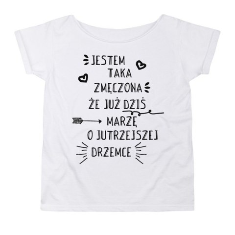 Zmęczona Biały Oversize Zmęczona Biały Oversize