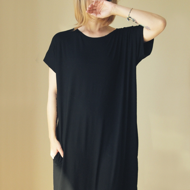 Sukienka tshirt oversize Czarna - na prezent, z nadrukiem, napisami,  personalizowane 