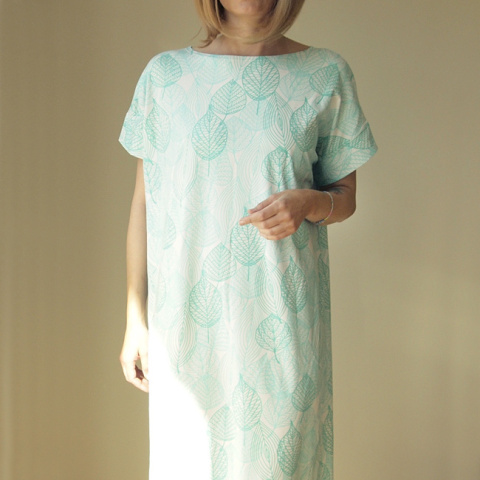Sukienka tshirt oversize Liście Sukienka tshirt oversize Liście