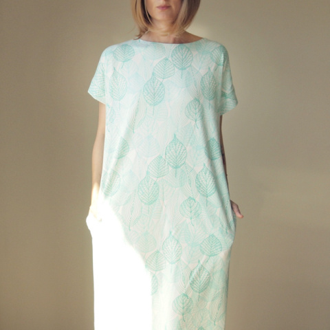 Sukienka tshirt oversize Liście Sukienka tshirt oversize Liście