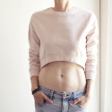 Bluza tył przód Brudny róż Bluza tył przód Brudny róż