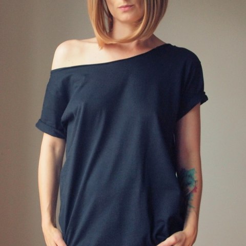 Czarny Oversize Czarny Oversize