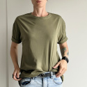 Basic luźny tshirt oversize Khaki