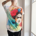 Frida Fullprint Biały Oversize