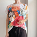 Frida Fullprint Biały Oversize