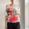 Frida Fullprint Biały Oversize