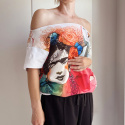 Frida Fullprint Biały Oversize