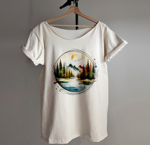 Wakacje góry Waniliowy Oversize Wakacje góry Waniliowy Oversize
