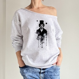 Edgar Allan Poe Szara Bluza