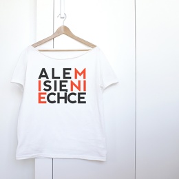 Ale mi się nie chce Oversize Biały