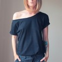 Asymetryczny Czarny Oversize