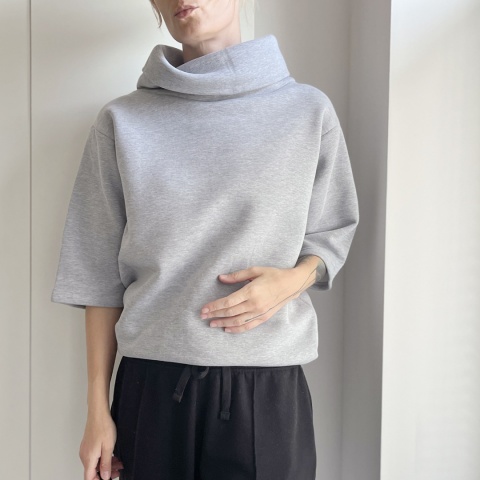 Bluza golf rękaw do łokcia Szara Bluza golf rękaw do łokcia Szara