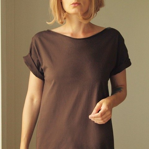 Brązowy Zgaszony Oversize Brązowy Zgaszony Oversize