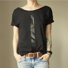 Czarna kreska Czarny oversize