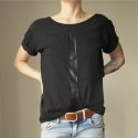 Czarna kreska Czarny oversize