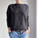Gruby Oversize Oko Mandala Czarna Max Gruby Oversize Oko Mandala Czarna Max