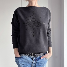 Gruby Oversize Oko Mandala Czarna Max