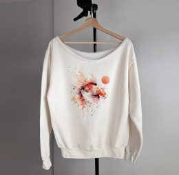 Koi Pomarańczowy Waniliowa Bluza Cięta