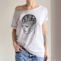 Kobieta Botaniczna Szary Oversize