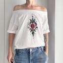 Kwiat różowy Biały Oversize Kwiat różowy Biały Oversize