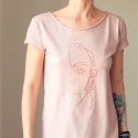 Line art rose gold Oversize Rose