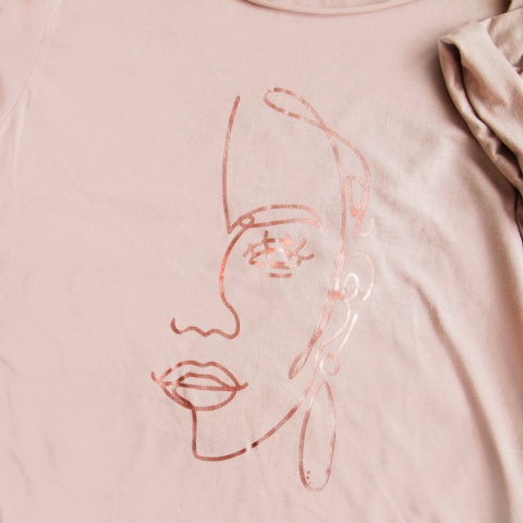 Line art rose gold Oversize Rose Line art rose gold Oversize Rose