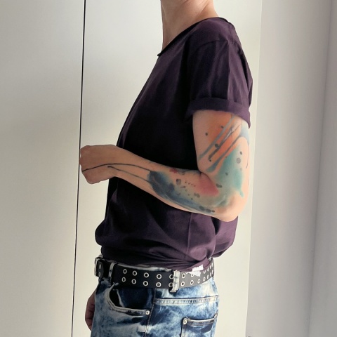 Bakłażan Oversize bez nadruku Bakłażan Oversize bez nadruku