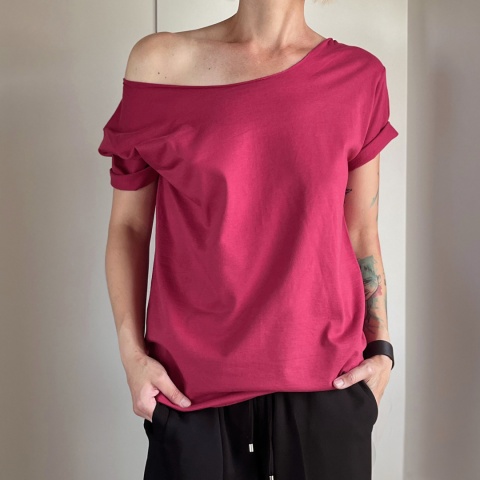 Żurawina Oversize Bez nadruku Żurawina Oversize Bez nadruku