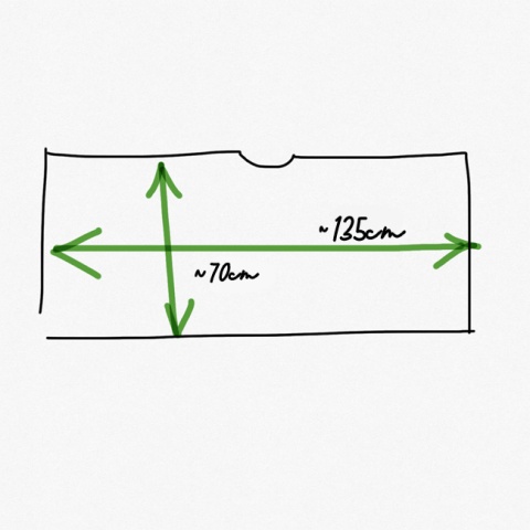 Bluzka narzutka szara szeroka