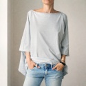 Bluzka narzutka szara szeroka