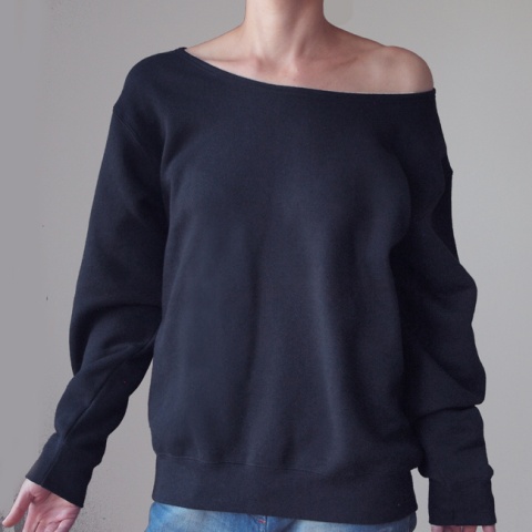 Czarna Gruba bluza Oversize Max Czarna Gruba bluza Oversize Max