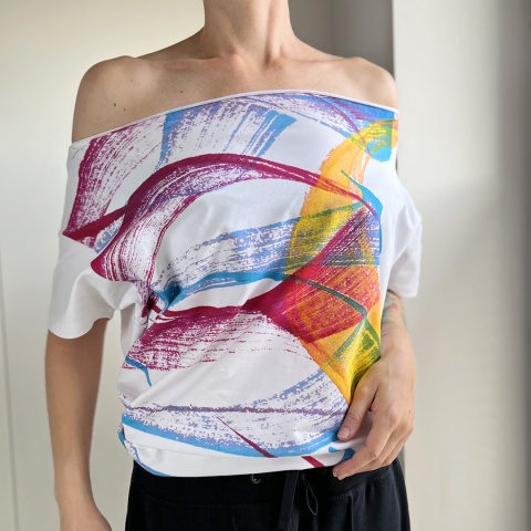 Pędzle fullprint Biały oversize Pędzle fullprint Biały oversize