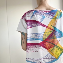 Pędzle fullprint Biały oversize