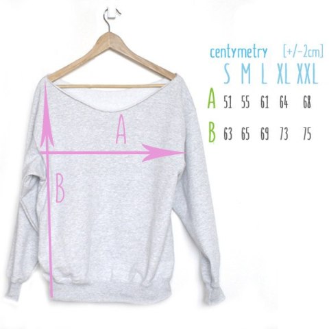 Kochaj siebie Szara bluza