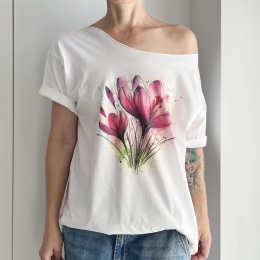 Krokusy Biały Oversize