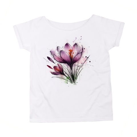 Krokusy Biały Oversize