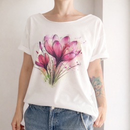 Krokusy Biały Oversize