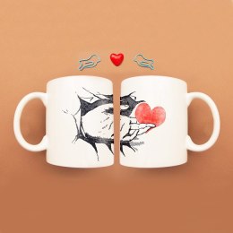 Kubek „Serce na dłoni” – prezentowy kubek na walentynki330 ml