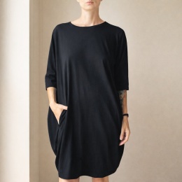 Sukienka beczka Czarna