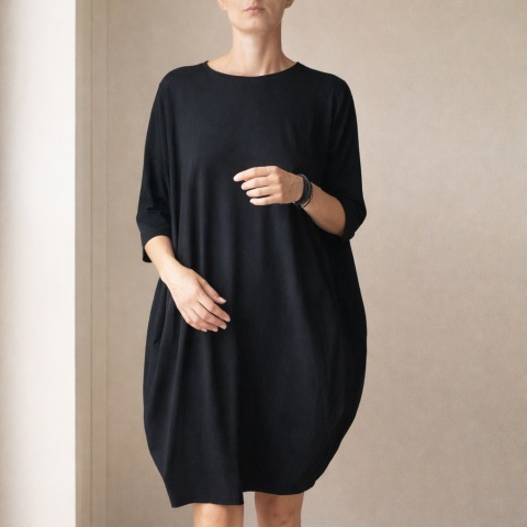 Sukienka beczka Czarna