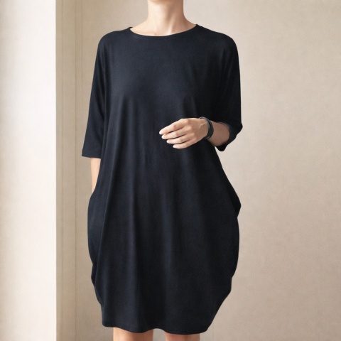 Sukienka beczka Czarna