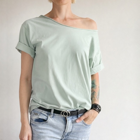 Szałwia Oversize Bez nadruku