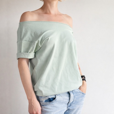 Szałwia Oversize Bez nadruku