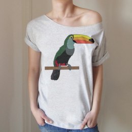 Tukan Krótki szary Oversize
